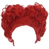 Queen of Hearts Wig Short Curly Red Heart Wig for