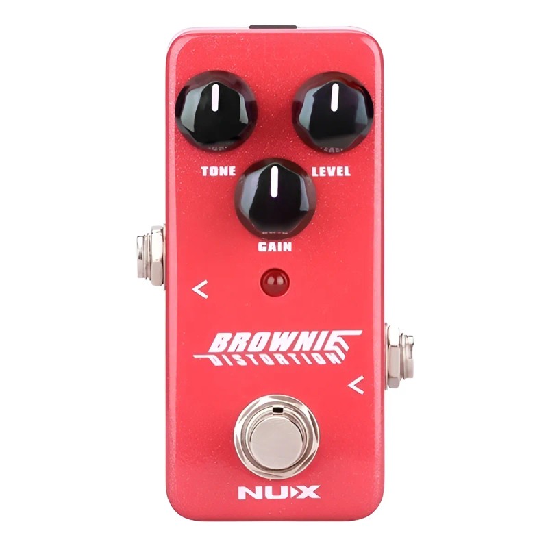 Nux Nds-2 Brownie Pedal Distorsion Britanica Guitarra Elec Color Rojo