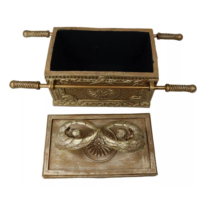 Collectibles Ark Of The Covenant With Two Cherubim Angels Golden