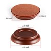 Piano Caster Cups & Pads for Hardwood Floors - Upright