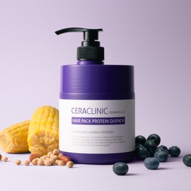 Cera Clinic [GS Exclusive] 2+2 Ceraclinic Dermide 4.0 Hair Pack Protein Quench 600ml / [GS단독] 2+2 세라클리닉 더마이드 4.0 헤어팩 프로테인 퀀치 600ml