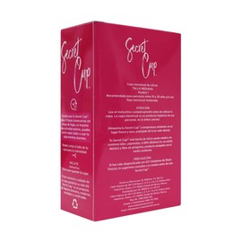 Copa Mestrual Femenina Secret Cup kit copa + Bolsa transportadora, Ecologica e Reutilizable, Tamaño a elegir (Mediana)