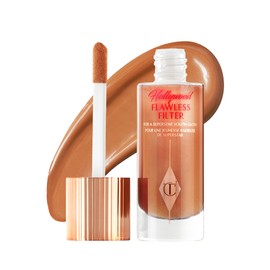 Charlotte Tilbury Hollywood Flawless Filter - Multi‑Use Makeup Primer, Complexion Booster & Illuminating Liquid Highlighter with Sheer Coverage - Smooths & Blurs Skin - 7 Deep