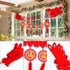 PEUTIER 2 Pcs Chinese Dragon Paper Garland Lunar New Year