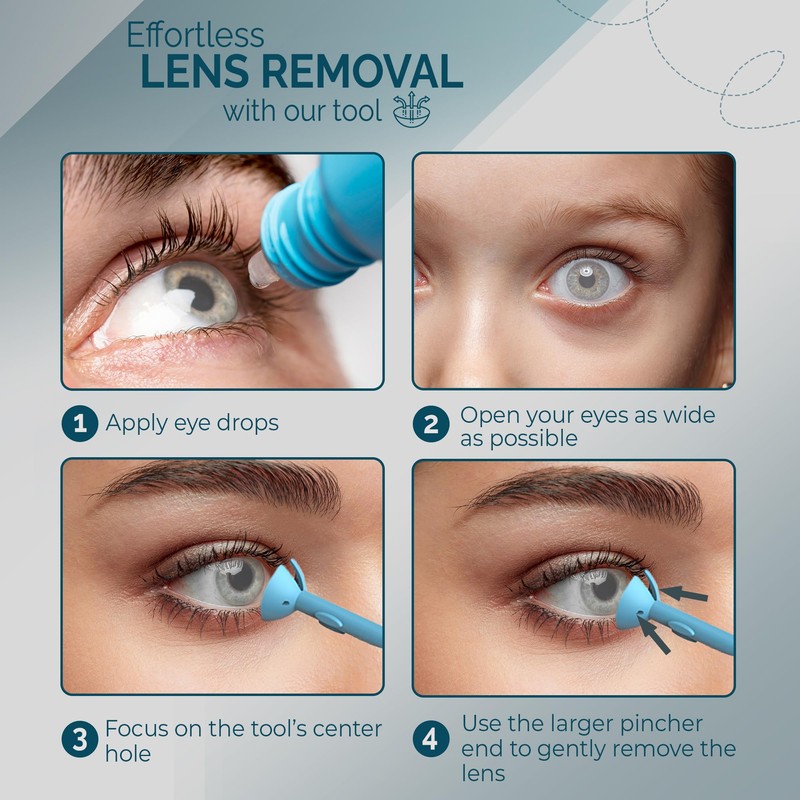 OptiWand Bullseye 3 Pack Large Soft Contact Lens Removal &