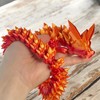Dragon 60 cm 3D Movable Figure, Crystal Dragon, Children's Decoration,