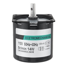 ZVKV 80 RPM AC Synchronous Gear Motor, 110V 60KTYZ CW/CCW High Torque Permanent Magnet Micro Electric Motor