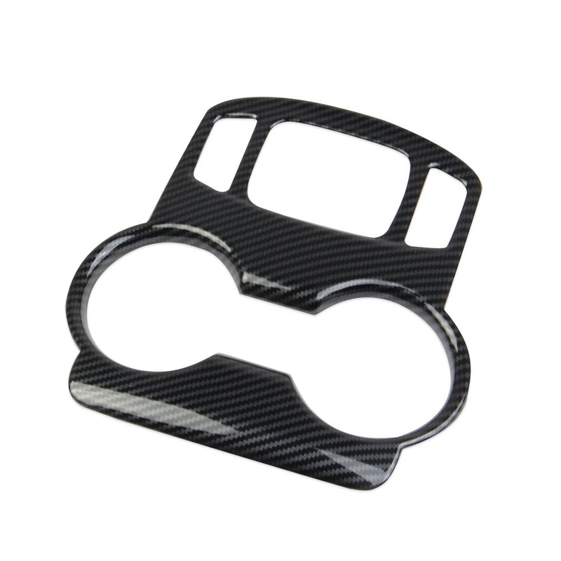 Korlot Carbon Fiber Center Console Cup Holder Knob Button Panel