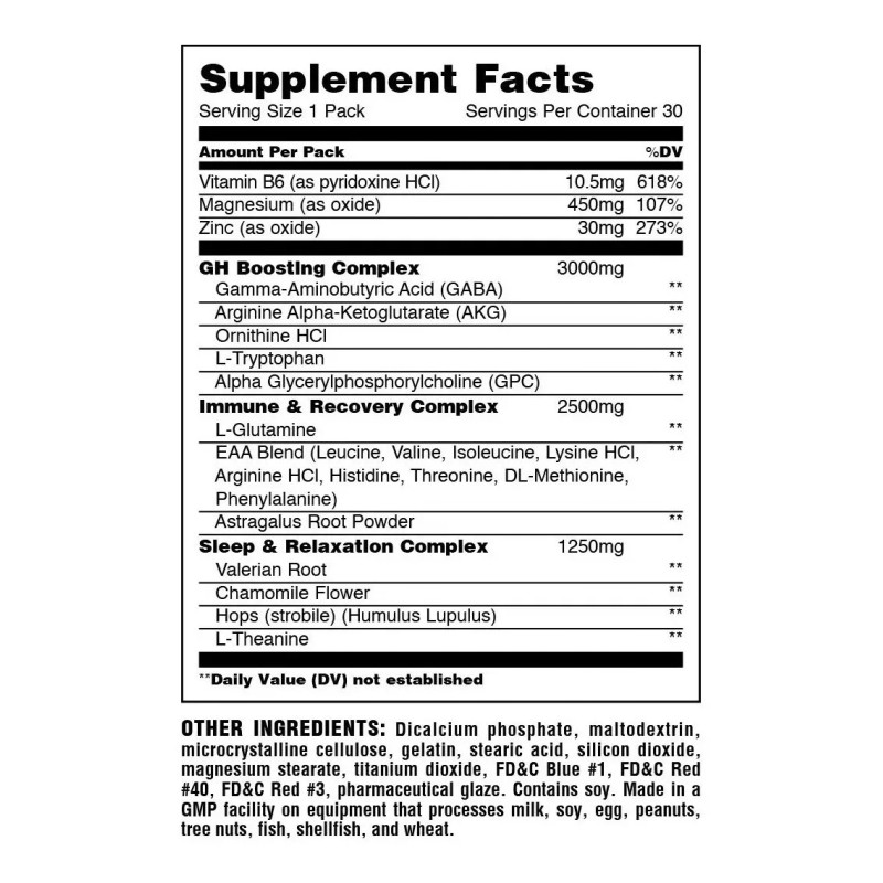 Animal Pak Universal Pm 30 Packs Vitaminas Para Dormir Sabor