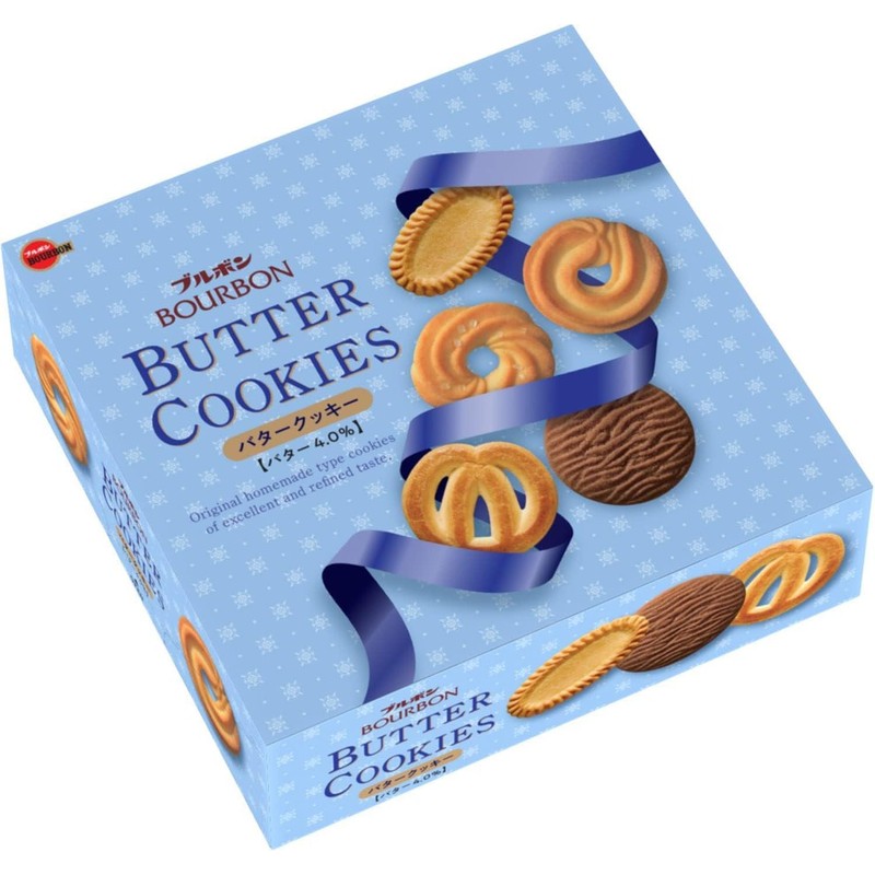 Bourbon Butter Cookies in a Can 60PC (Pack of 1