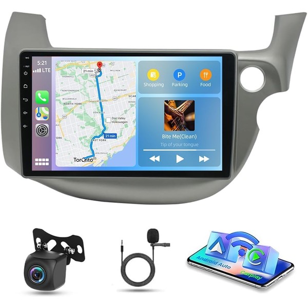 2G+64G Android 14 Car Stereo for Honda Jazz Fit 2007-2013