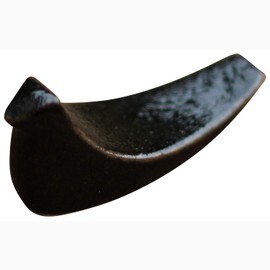 Mashiko Ware SH-2 Tori Chopsticks Rest, Black Glaze