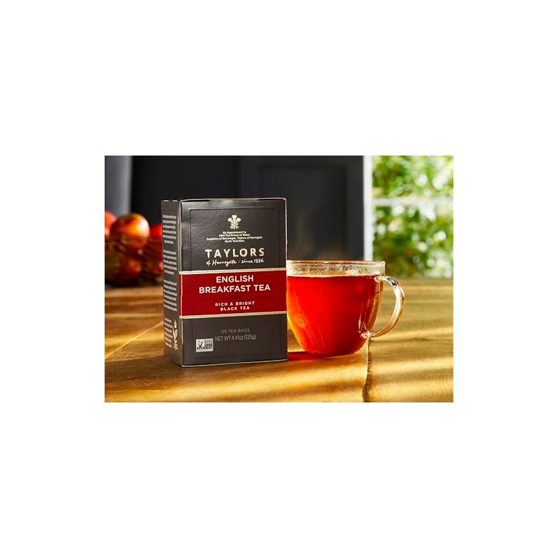 Taylors of Harrogate English Breakfast, 50 Teabags (Pack of 6)