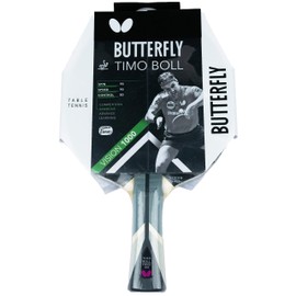 Butterfly® Timo Boll Vision 1000 Table Tennis Bat | Table Tennis Racket Bat TT Professional Competition Bat for Technically Advanced Players | ITTF Certified Pan Asia Coating | Grip Shape Concave