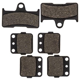 NICHE Brake Pad Kit for Yamaha Grizzly 660 4WV-W0045-00-00 5KM-W0046-01-00 Front Rear Semi-Metallic
