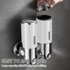 prosfalt 2 Chamber Wall Mounted Bathroom Shower Pump Dispenser and