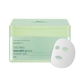 VT COSMETICS Cica Reti-A Mascarilla Hoja 30 Pzas, Complejo De Retinol Para El Cuidado Diario 12.34Oz (350G)