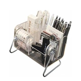 Remote Control Holder Remote Control Holder,Large Capacity Spinning Cosmetics Organizer,Acrylic Pen Holder for Desk Cute Office Supplies,Desktop Storage Dresser Organiser Remote Control Organiser