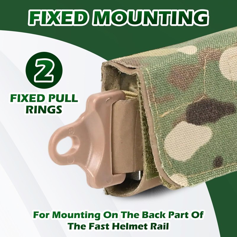 Lpoip Nvg Counterweight，Tactical Helmet Accessories，Helmet Counterbalance Weight Bag for Fast