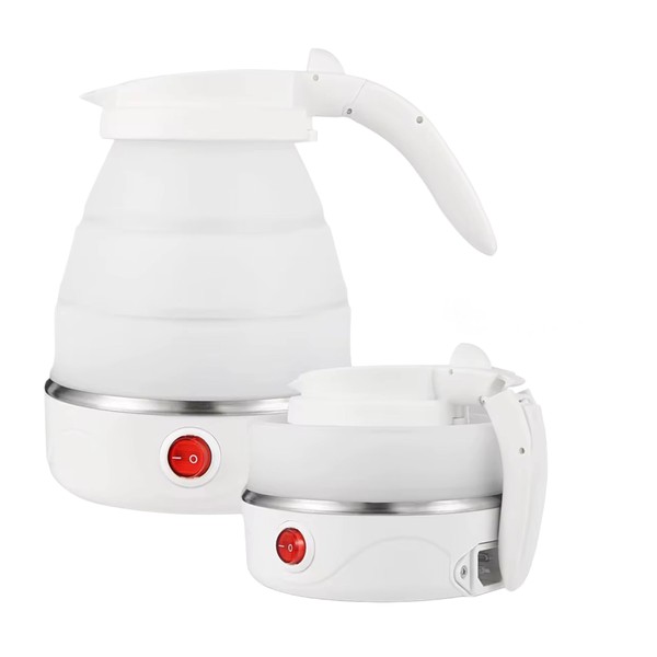 Foldable Electric Travel Kettle – Mini Portable Collapsible Water Boiler