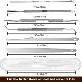 Professional Toe Nail Clipper Ingrown Toenail Tool Kit, Manicure and Pedicure Kits Cutters Care Tools Hand Foot Treatment for Men, Women (6 Piece Set)