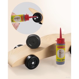 LuckEcho Graphite Powder for Pinewood Car,3 Pcs 24g Lock Cylinder Lube Powder Compatible with Derby Car Weights,Axles- Pine Wood Car Kit for Keys, Door Guides, Anti-Theft Door Lock Hinge