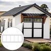 2 Pack Shed Window 10" W x 29" H, White