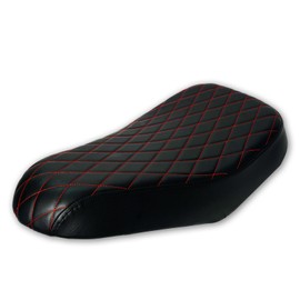 JMCHstore Red Diamond Stitch Retro Mini bike Seat for Coleman B200R B200C B200V RB200 Realtree RT200 MEGA moto B212 MAX Cushion Replacement parts