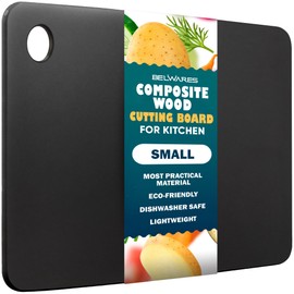 Dishwasher Safe Cutting Boards for Kitchen - Extra Large Composite Wood Cutting Boards - Thin, BPA Free & Eco-Friendly Chopping Board (18 x 12 Inch, Natural)