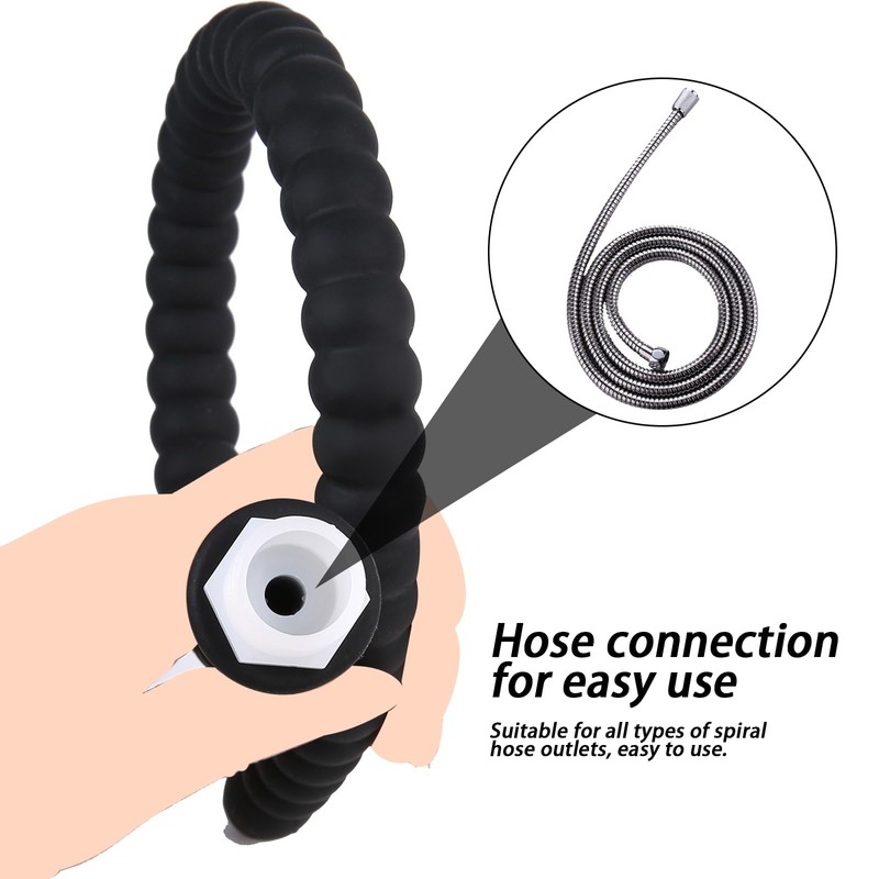 AMZII Shower Toys, 400 mm Chain Enema with Balls, Shower