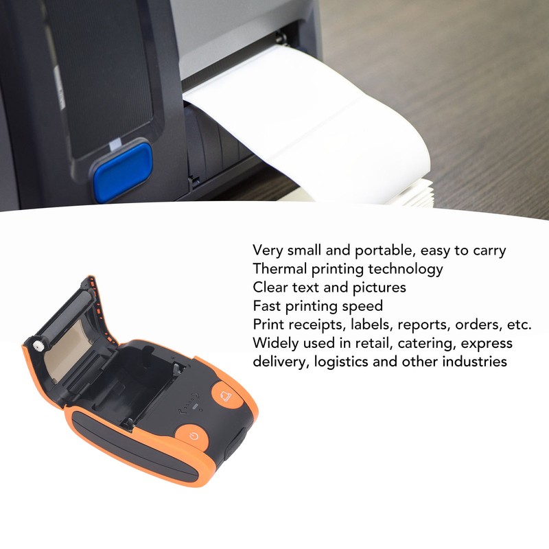 Bluetooth Receipt Printer Portable Mini Thermal Bill POS Pocket Ticket
