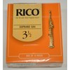 Rico NEW-SEALED BOX OF RICO SOPRANO SAXOPHONE REEDS, STRENGTH #3.5,