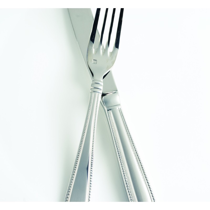 Fortessa Caviar 18/10 Stainless Steel Flatware Solid Handle Table Knife,