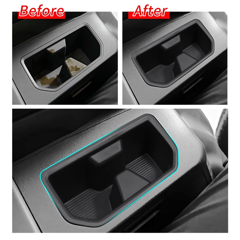 smabee 2PCS Rear Cup Holder Insert for Toyota Sequoia 2024