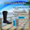 SOCKS'NBULK 60 Pairs Mens Wholesale Bulk Sports Crew Socks, Athletic