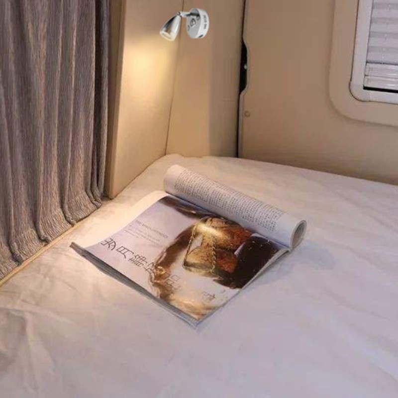 DC12V-24V Reading Lamp RV Boat LED Bedside Lamp 3 Colors