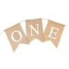LOVENJOY 1st Birthday Decorations Rustic Burlap Banner for Baby Boy