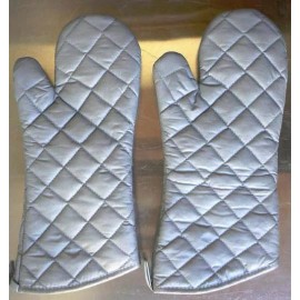 Happypinto 12 pc Oven Mitts/ Gloves 15", Silicone Coated, Restaurant Commercial 200F SIL15