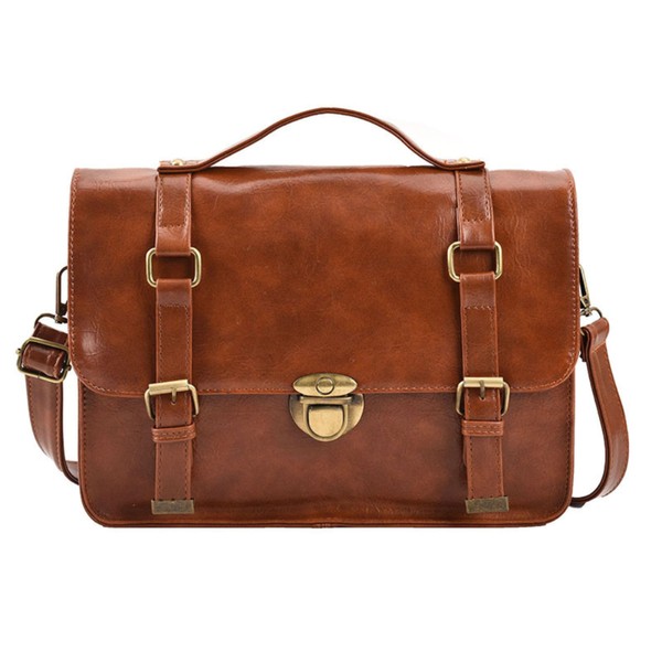 ALVEIN Women's Shoulder Bag, Satchel Bag, 3-Way Retro, Preppy Style,