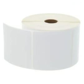 Zebra/Rollo Compatible 3x3 inch (3"x3") White Direct Thermal Labels 1" Core Permanent Adhesive 1 Roll of 500
