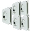 iMBAPrice 8141F-5 White Non-Metallic Siding Mounting Block with Built-in Electrical