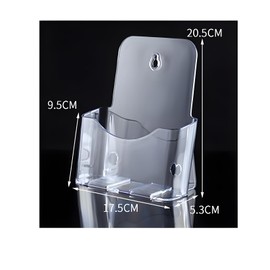 2 Pack Acrylic A5 Leaflet Holder – Transparent Stand for Brochures, Greeting Cards, and Flyers – Premium Acrylic Display Stands for Marketing Materials