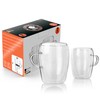 BigDean Pack of 2 Double Walled Latte Macchiato Glasses with
