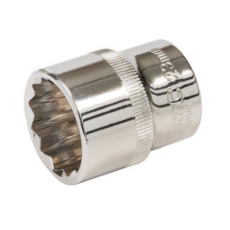 Silverline Tools 736697 Socket 1/2" Drive 12pt Metric 30mm, Silver,