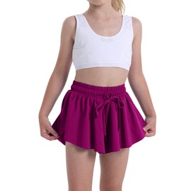 Pantalones cortos holgados para adolescentes y niñas, pantalones cortos deportivos para motociclistas, pantalones cortos de mariposa para jóvenes, Pitaya, 3X-Small