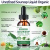 Soursop Graviola Liquid Drops, Organic Soursop Leave Extract w/Sea Moss,