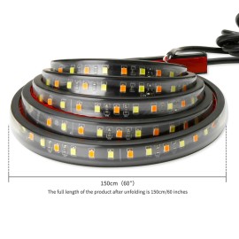 JMTBNO 2Pcs 60" Running Board LED Light Side Step Strip Signal For Toyota Tundra Tacoma