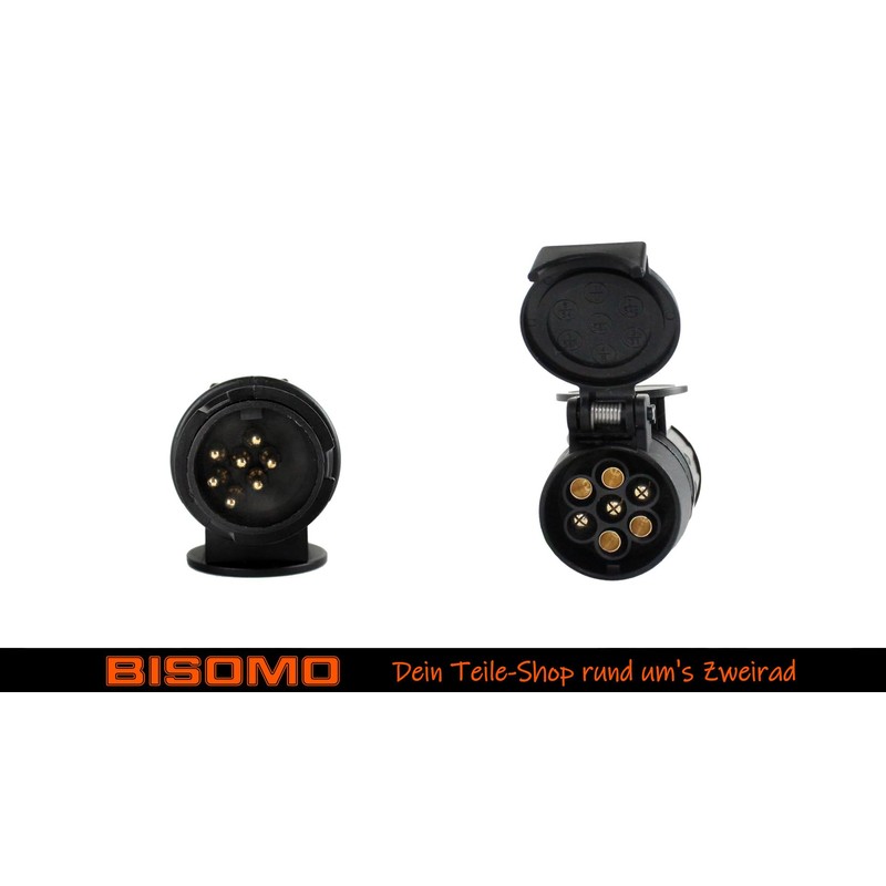 Car Adaptor 13 to 7 Pin Trailer 12 V Long
