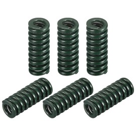 sourcing map 3D Printer Die Spring, 6pcs 8mm OD 20mm Long Spiral Stamping Compression Mould Die Springs for 3D Printer Electric Part, Green