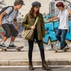 YEWCEP Peaky Blinders Women's Flat Cap Retro Peaked Cap Flat